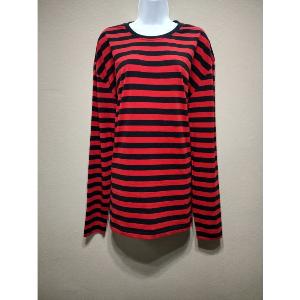 Red and Black Stripped shirt
